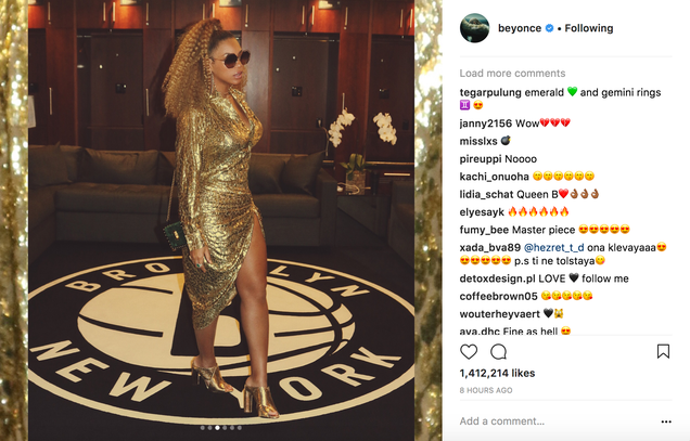 @beyonce via Instagram screenshot